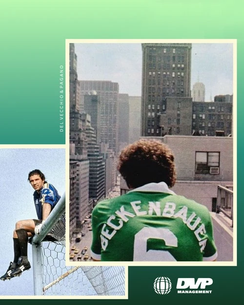 Collage editorial que conecta fútbol, ciudad y cultura